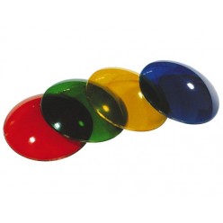 Monacor LEF-36SET Zestaw kolorowych filtrów, PAR36, niebieska, czerwona, żółta, zielona